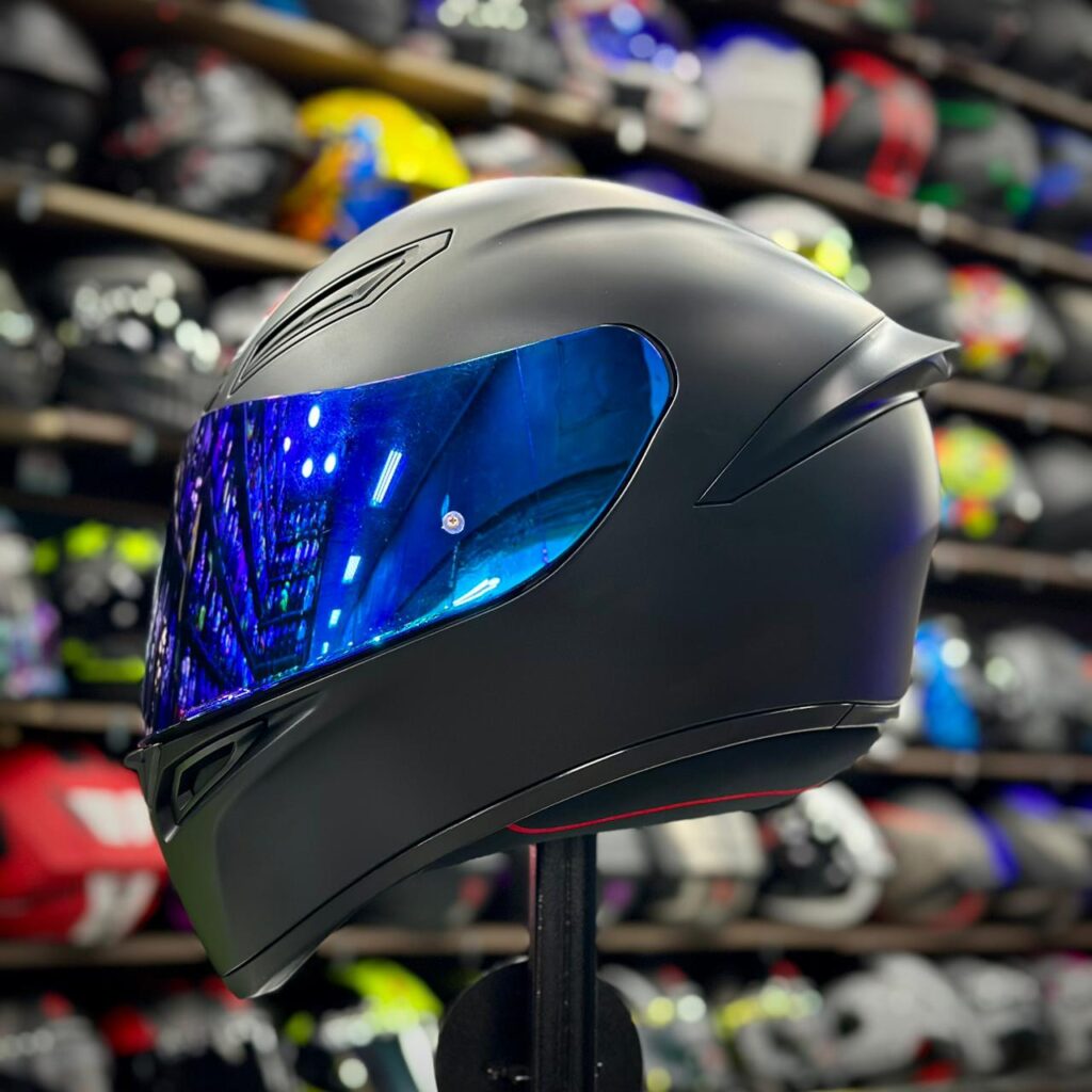 CASCO CERTIFICADO AGV K1S MATT BLACK COMBO VISOR TRANSPARENTE