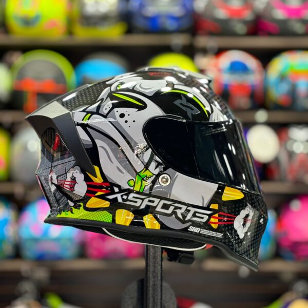 CASCO CERTIFICADO XSPORTS V151 JAKOB - COMBO VISOR DE COLOR + VISOR TRANSPARENTE + PELÍCULA ANTIEMPAÑANTE - Imagen 2