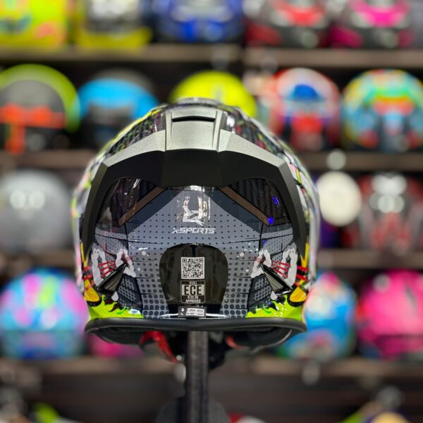 CASCO CERTIFICADO XSPORTS V151 JAKOB - COMBO VISOR DE COLOR + VISOR TRANSPARENTE + PELÍCULA ANTIEMPAÑANTE - Imagen 6