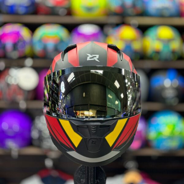 CASCO CERTIFICADO XSPORTS M67 VORTIX ROJO – COMBO VISOR DE COLOR + VISOR TRANSPARENTE + PELÍCULA ANTIEMPAÑANTE - Imagen 5