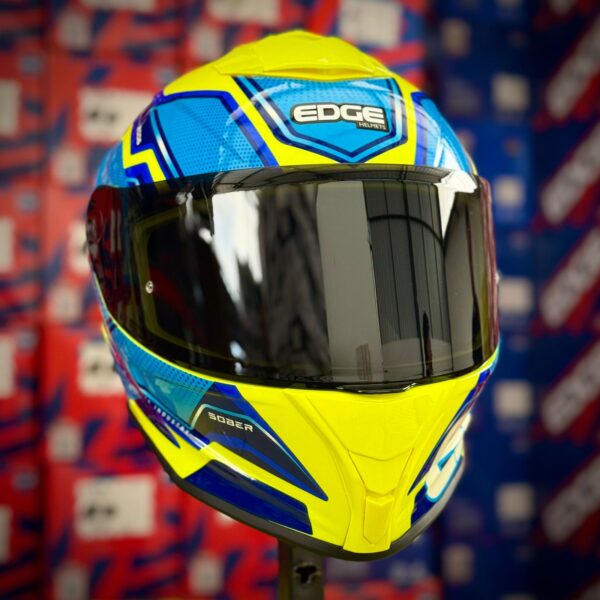 CASCO CERTIFICADO EDGE SHANGAI QUARTZ– AZUL AMARILLO BRILLO - Imagen 5