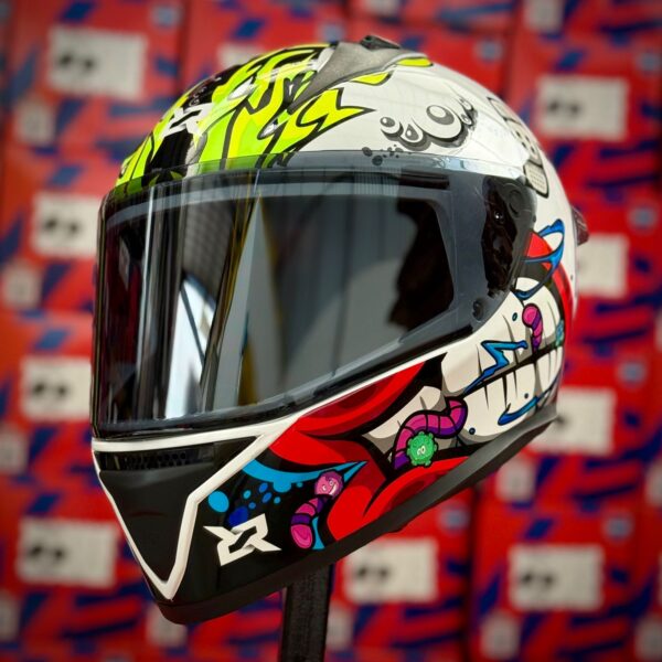 CASCO CERTIFICADO XSPORTS BOLT DOT - BLANCO BRILLO - Imagen 2