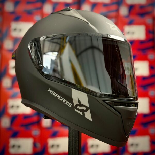 CASCO CERTIFICADO XSPORTS BOLT DOT – NEGRO MATE - Imagen 5