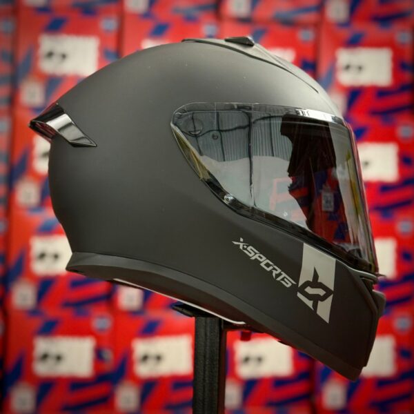 CASCO CERTIFICADO XSPORTS BOLT DOT – NEGRO MATE - Imagen 4