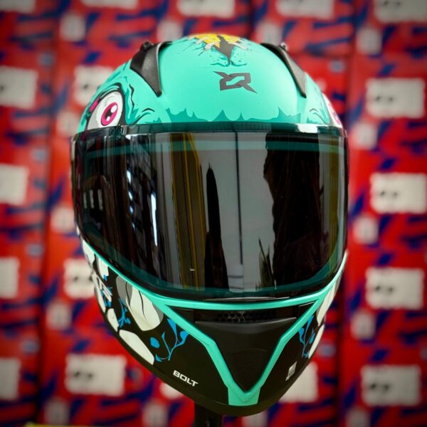 CASCO CERTIFICADO XSPORTS BOLT DOT – AZUL MATE - Imagen 5