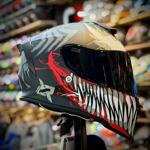 CASCO CERTIFICADO SPARTAN EDICIÓN MARVEL – NEGRO MATE - Imagen 4
