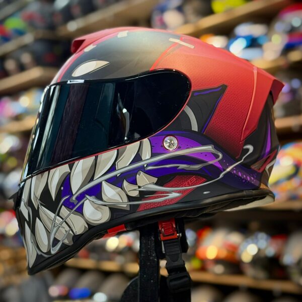 CASCO CERTIFICADO SPARTAN EDICIÓN MARVEL - ROJO MATE