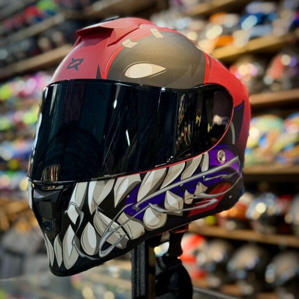 CASCO CERTIFICADO SPARTAN EDICIÓN MARVEL - ROJO MATE - Imagen 5