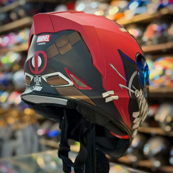 CASCO CERTIFICADO SPARTAN EDICIÓN MARVEL - ROJO MATE - Imagen 3