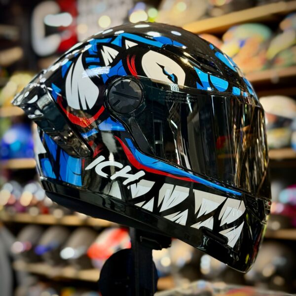 CASCO CERTIFICADO ICH 501 SP - DEMENTOR NEGRO AZUL - Imagen 4