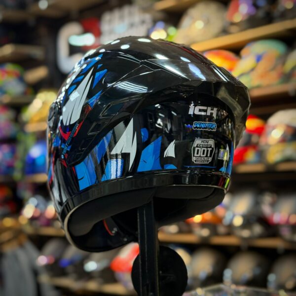 CASCO CERTIFICADO ICH 501 SP - DEMENTOR NEGRO AZUL - Imagen 2