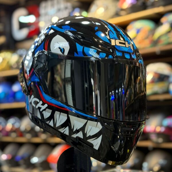 CASCO CERTIFICADO ICH 501 SP - DEMENTOR NEGRO AZUL - Imagen 5