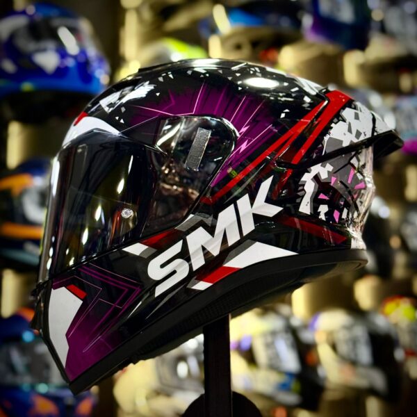 CASCO CERTIFICADO SMK STELLAR - NEGRO MORADO BRILLO