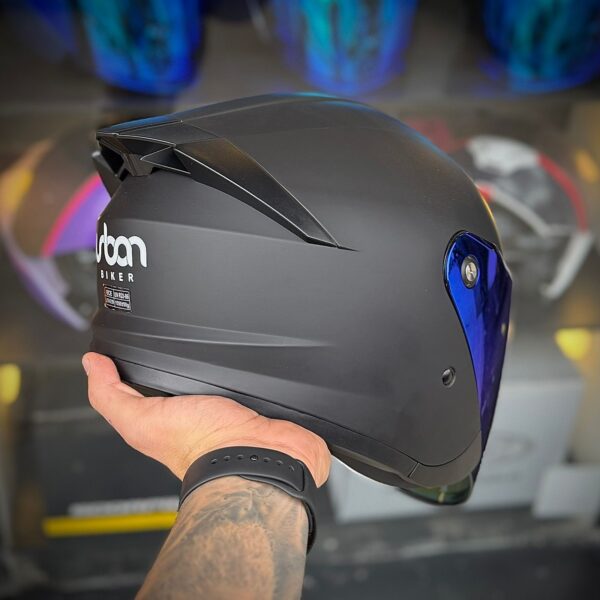 CASCO CERTIFICADO URBAN BIKER 92 – NEGRO MATE - Imagen 2