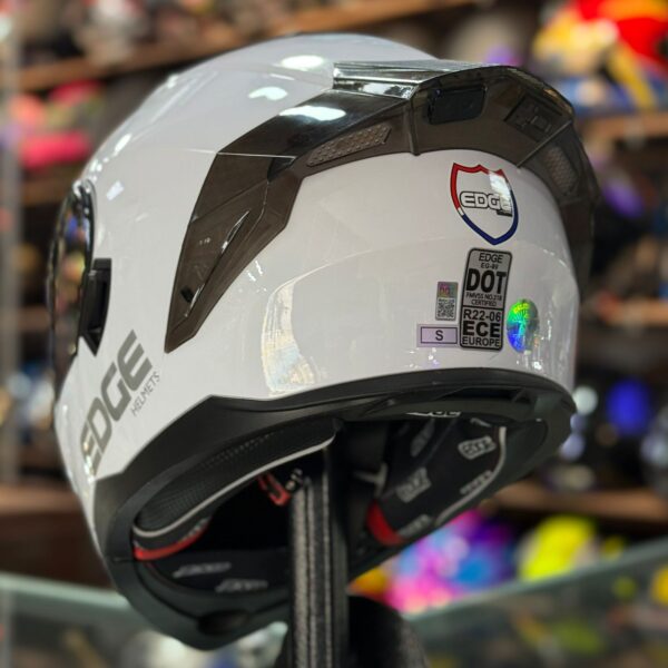 CASCO CERTIFICADO EDGE ABATIBLE – SHINE WHITE - Imagen 6