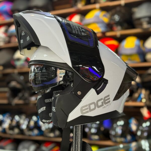 CASCO CERTIFICADO EDGE ABATIBLE – SHINE WHITE