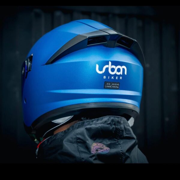 CASCO CERTIFICADO URBAN BIKER 92 – AZUL MATE - Imagen 4