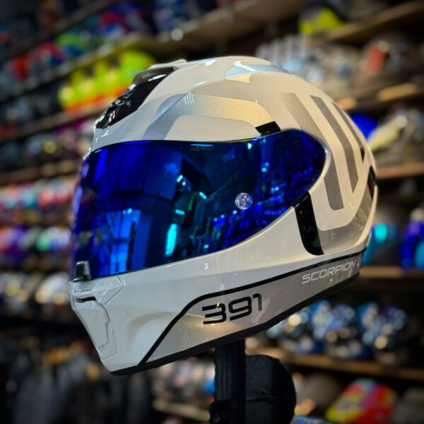 CASCO CERTIFICADO SCORPION EXO 391 - EDICIÓN TOMORROW BRILLO - Imagen 6