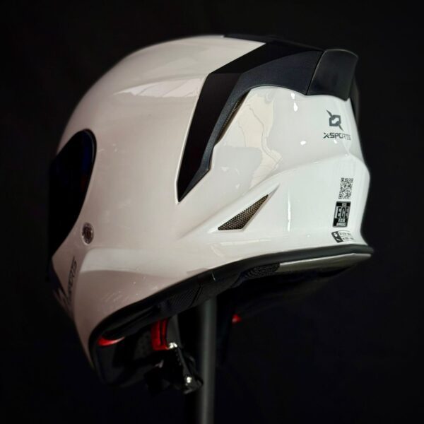 CASCO CERTIFICADO XSPORT V151 - EDICIÓN WHITE SHINE - Imagen 2