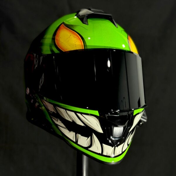 CASCO CERTIFICADO XSPORTS MARVEL GREEN DOBLIN + INTERCOMUNICADOR Q58 - Imagen 5