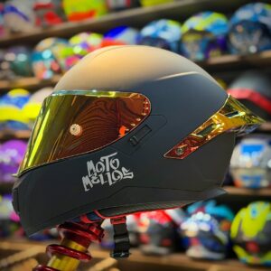 CASCO CERTIFICADO MOTOMELLOS SILVER MM 909SP SOLID