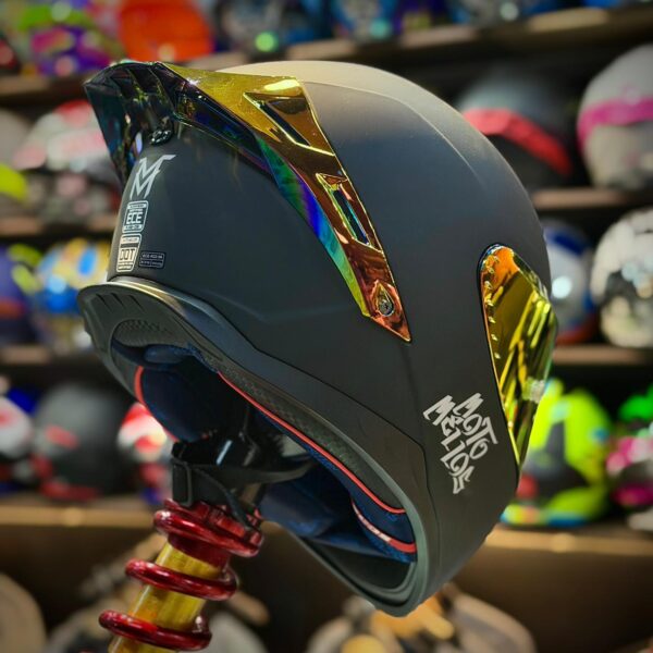 CASCO CERTIFICADO MOTOMELLOS SILVER MM 909SP SOLID - Imagen 3