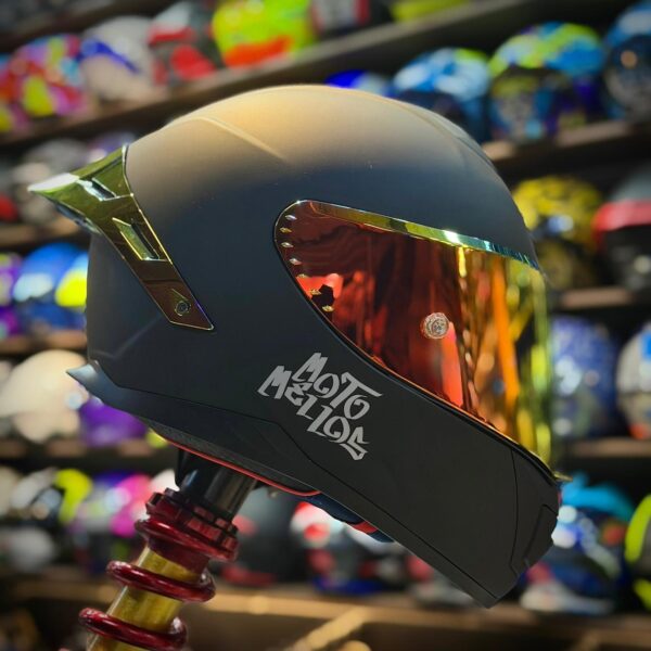 CASCO CERTIFICADO MOTOMELLOS SILVER MM 909SP SOLID - Imagen 4