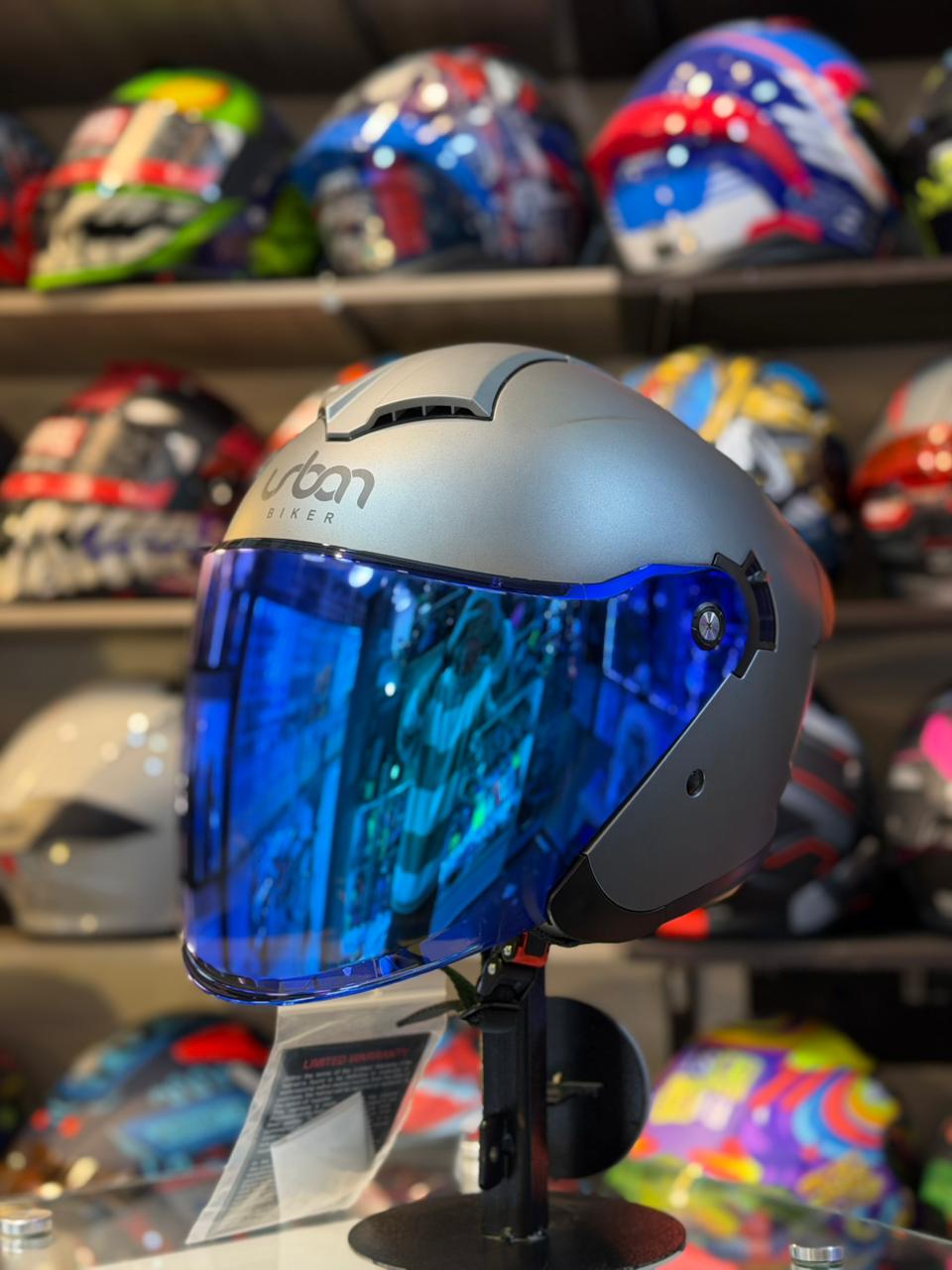 CASCO CERTIFICADO URBAN BIKER 92 – GRIS MATE - Imagen 4