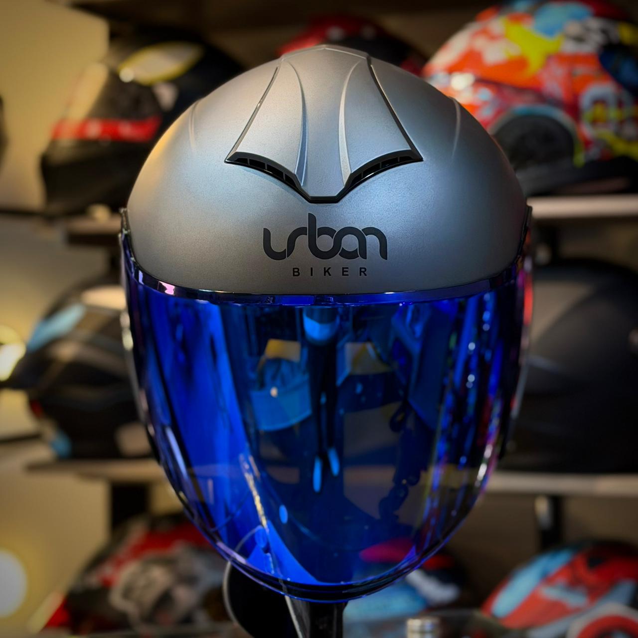CASCO CERTIFICADO URBAN BIKER 92 – GRIS MATE - Imagen 2