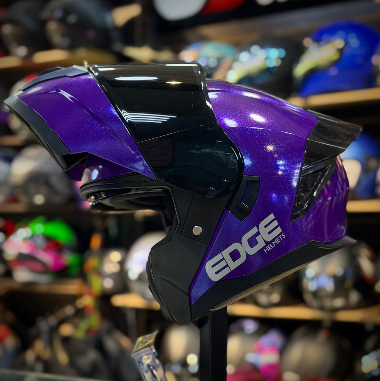 CASCO CERTIFICADO EDGE ABATIBLE – SHINE PURPLE