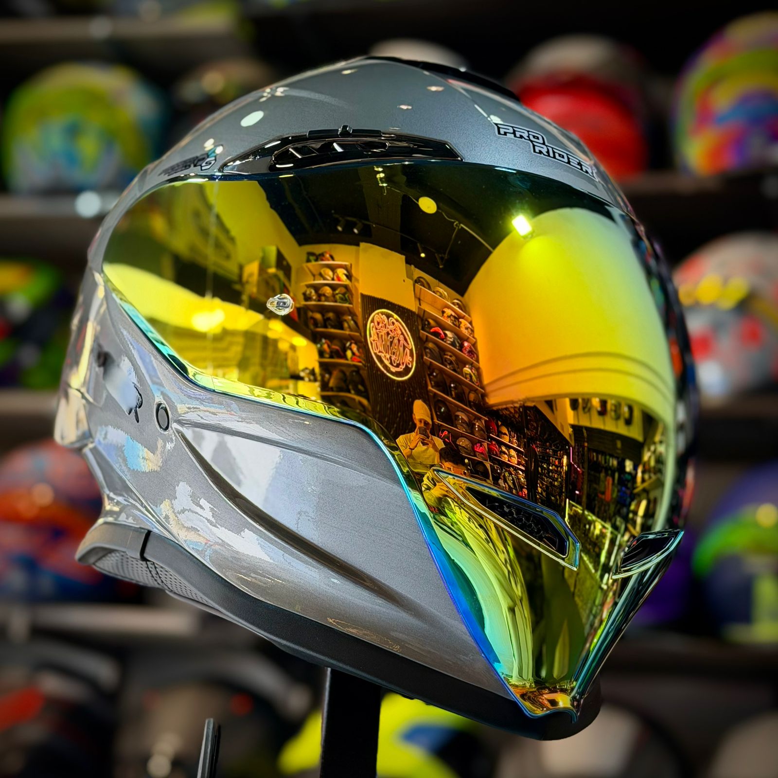 CASCO CERTIFICADO PRO RIDER PR T11 - EDICIÓN SHEEN GREY - Imagen 3