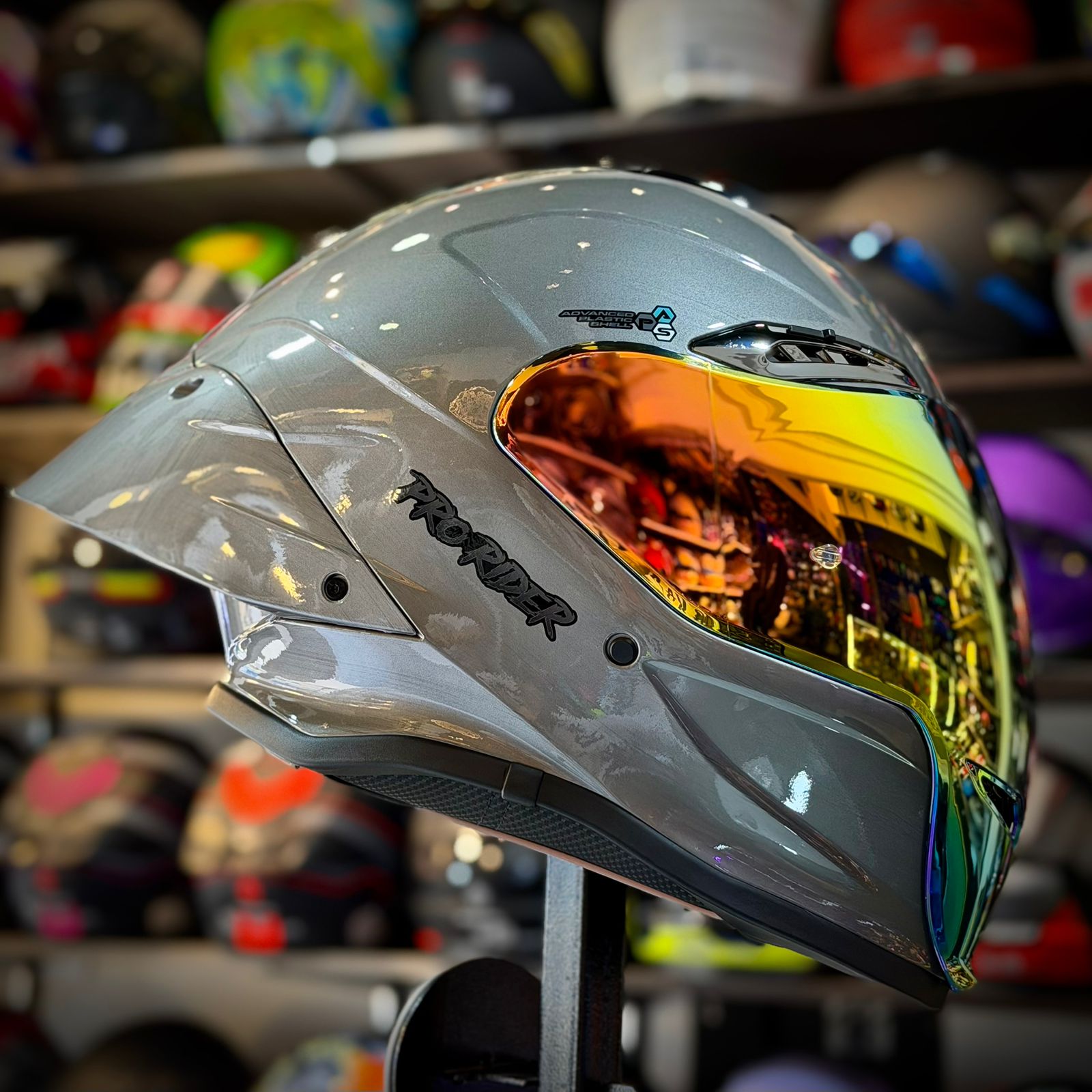 CASCO CERTIFICADO PRO RIDER PR T11 - EDICIÓN SHEEN GREY - Imagen 4