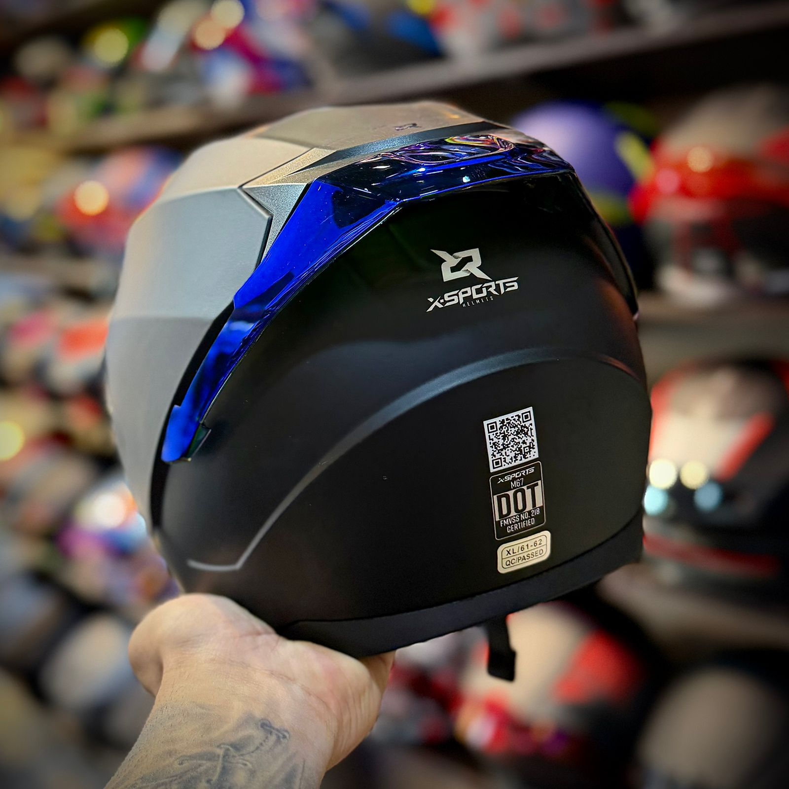 CASCO CERTIFICADO XSPORTS M67-EDICIÓN BLACK - Imagen 4