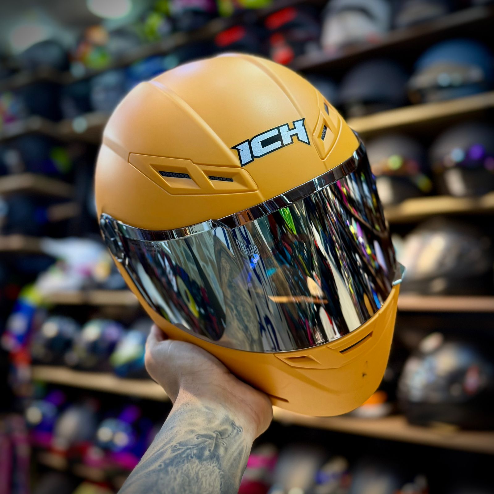 CASCO CERTIFICADO ICH 501SP - EDICIÓN ORANGE - Imagen 2