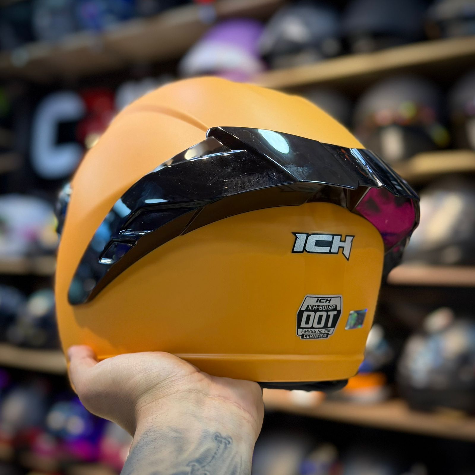 CASCO CERTIFICADO ICH 501SP - EDICIÓN ORANGE - Imagen 4