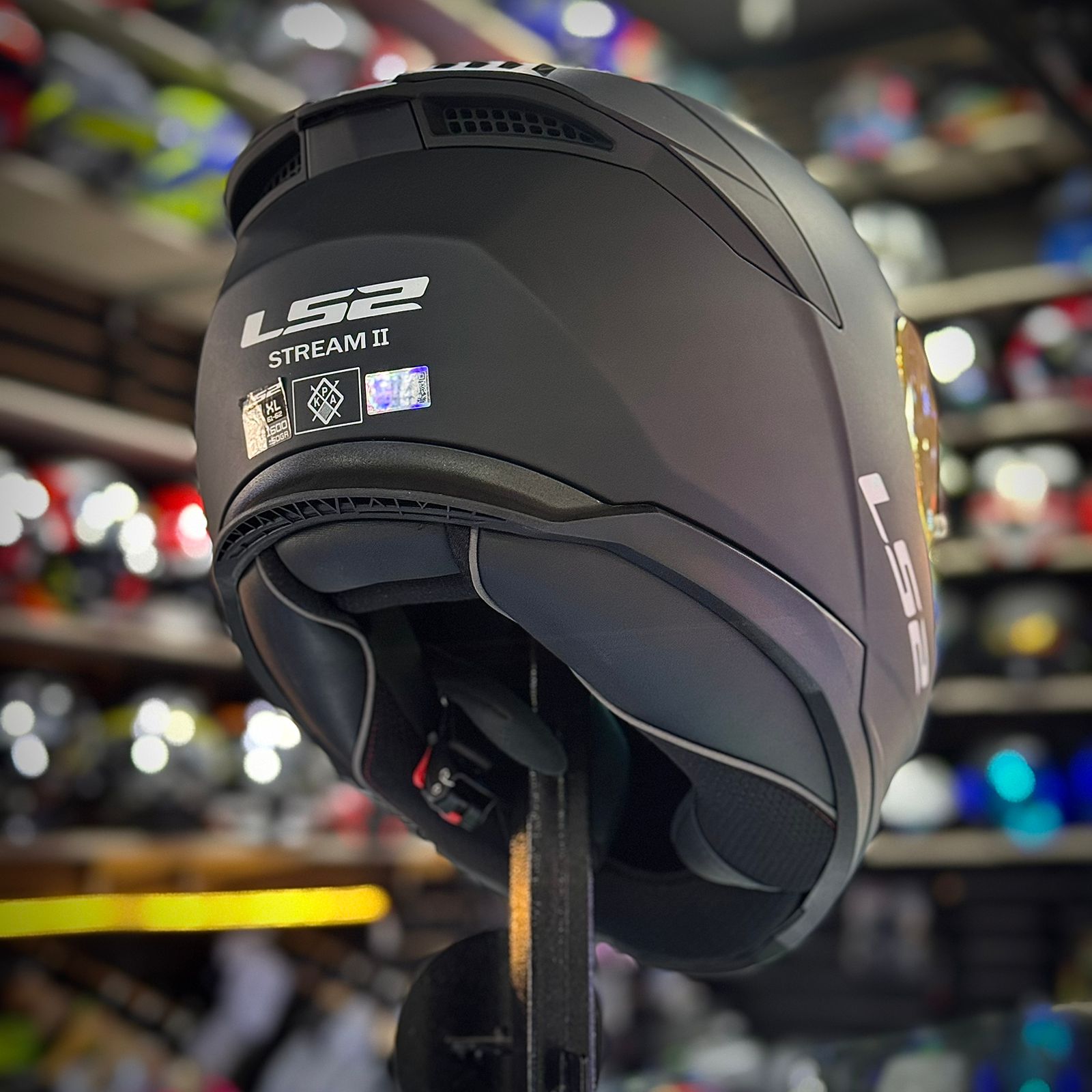 CASCO CERTIFICADO LS2 STREAM II – EDICIÓN BLACK - Imagen 3