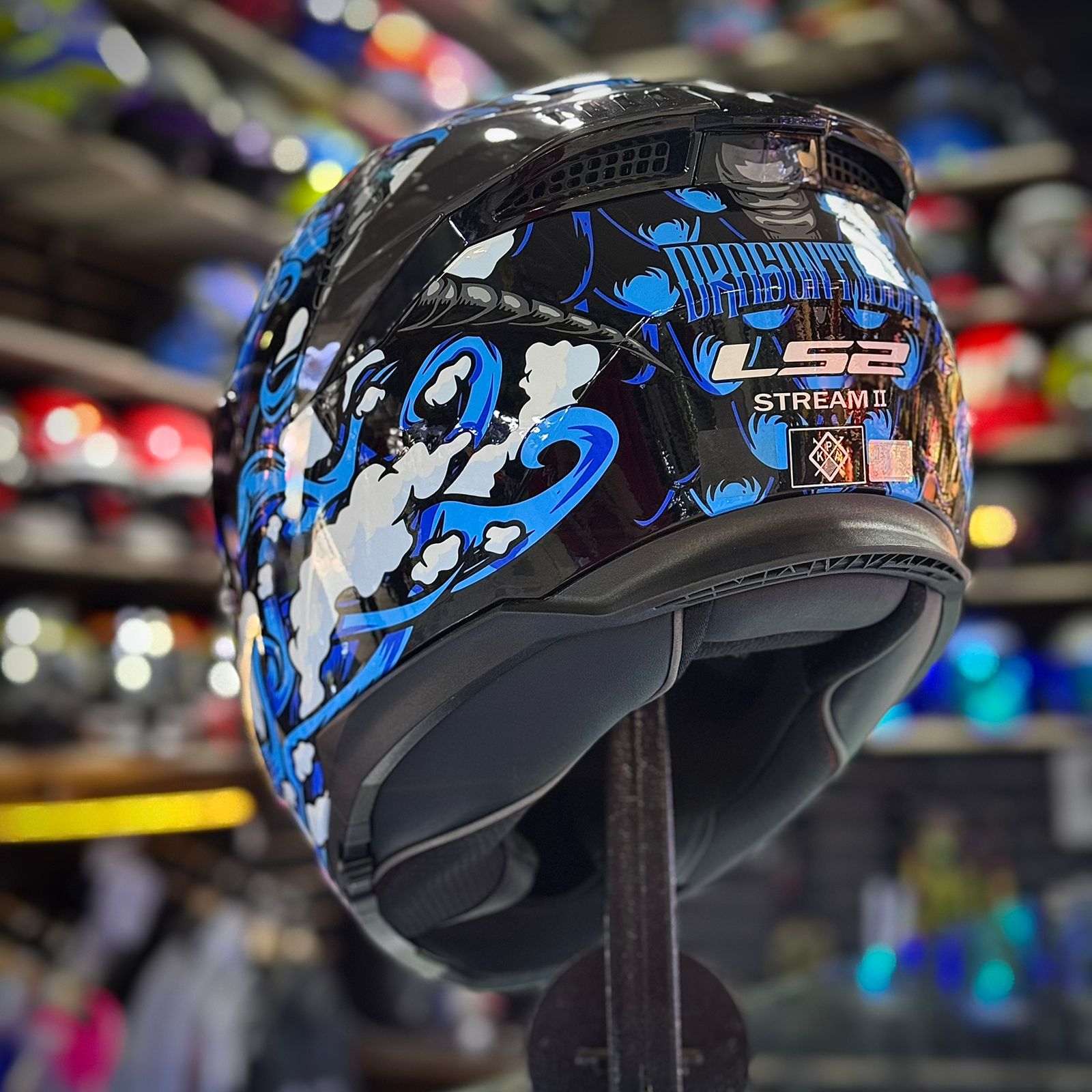 CASCO CERTIFICADO LS2 STREAM II – EDICIÓN DRAGON TIGER - Imagen 2