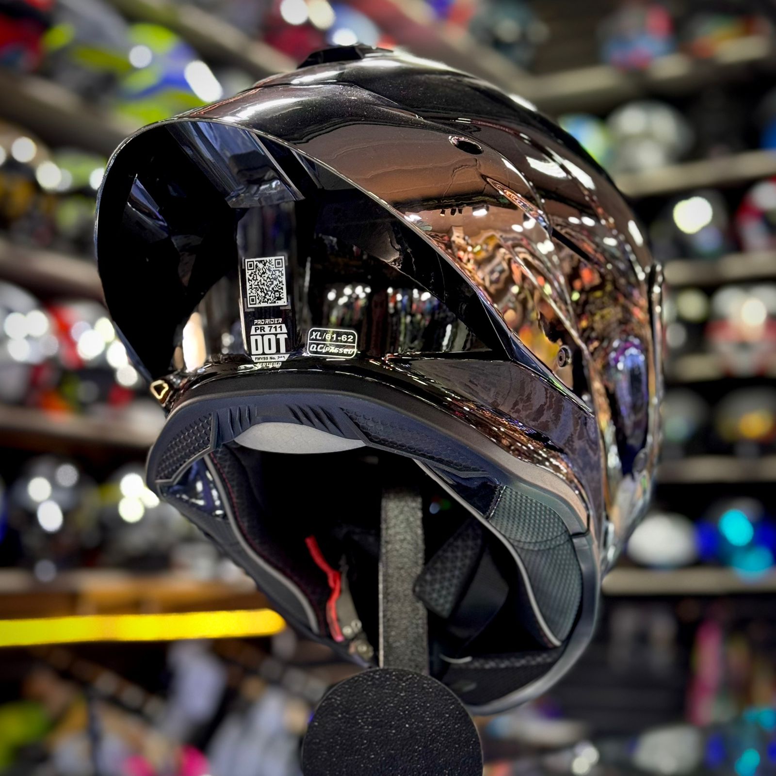 CASCO CERTIFICADO PRO RIDER PR T11 – EDICIÓN DARK SHEEN - Imagen 3