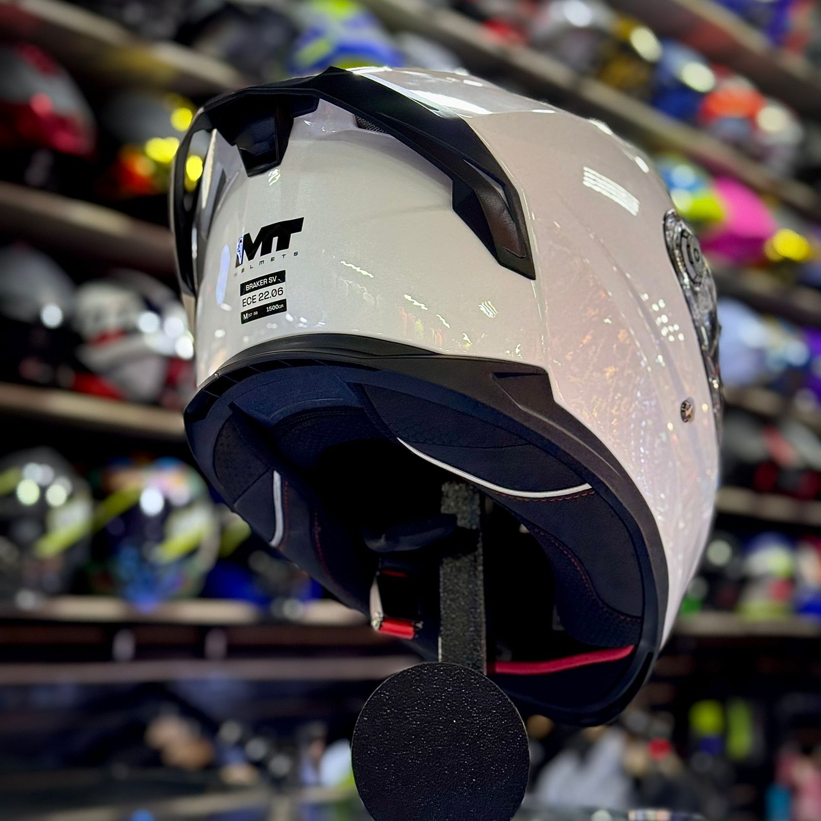 CASCO CERTIFICADO MT BRAKER SV- EDICIÓN SHINE WHITE - Imagen 3