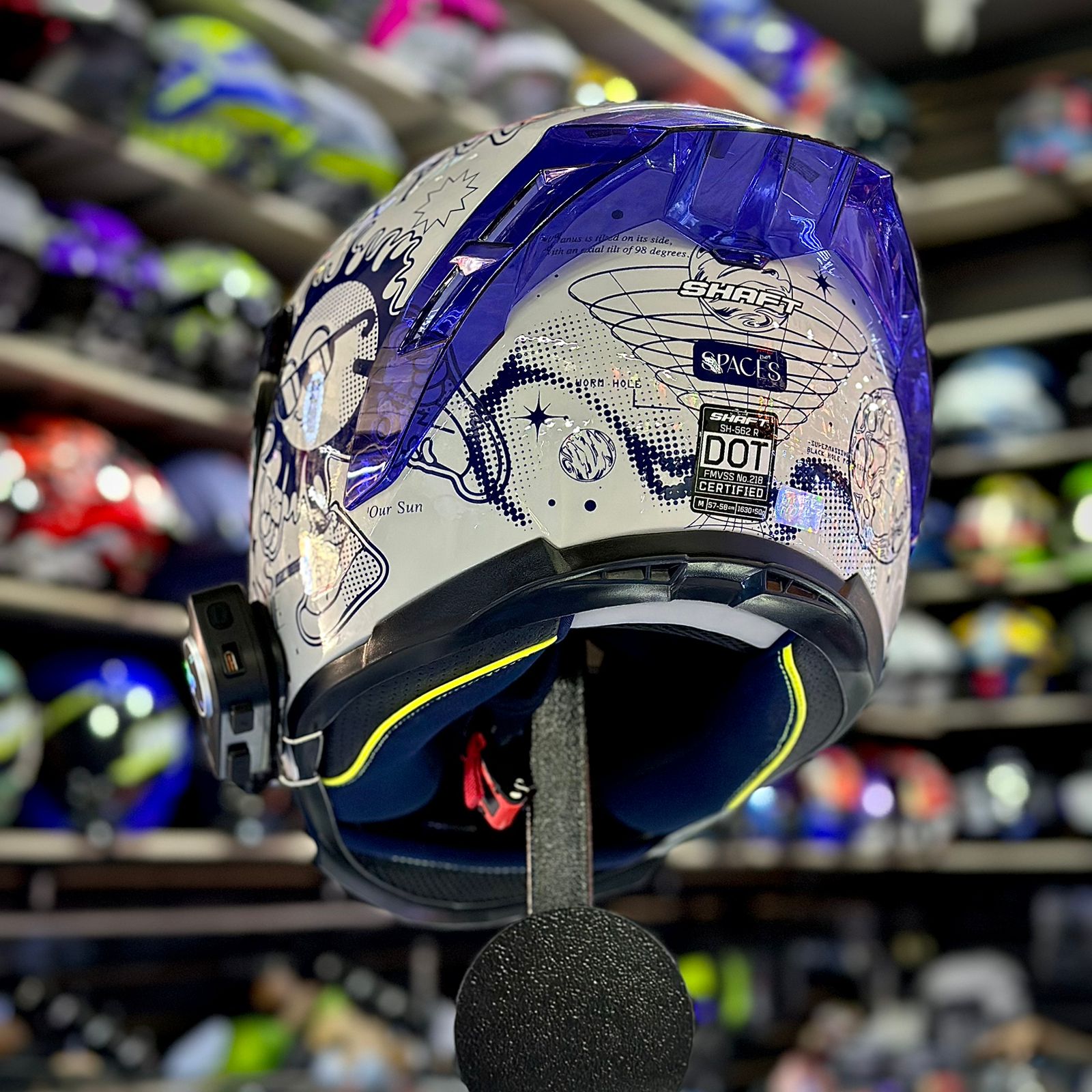 COMBO CASCO CERTIFICADO SHAFT 562 – EDICIÓN SPACES + INTERCOMUNICADOR Q58MAX - Imagen 2