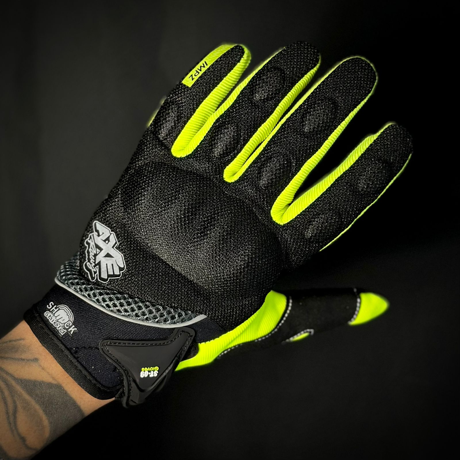 GUANTES AXE RACING- NEON MOTOR