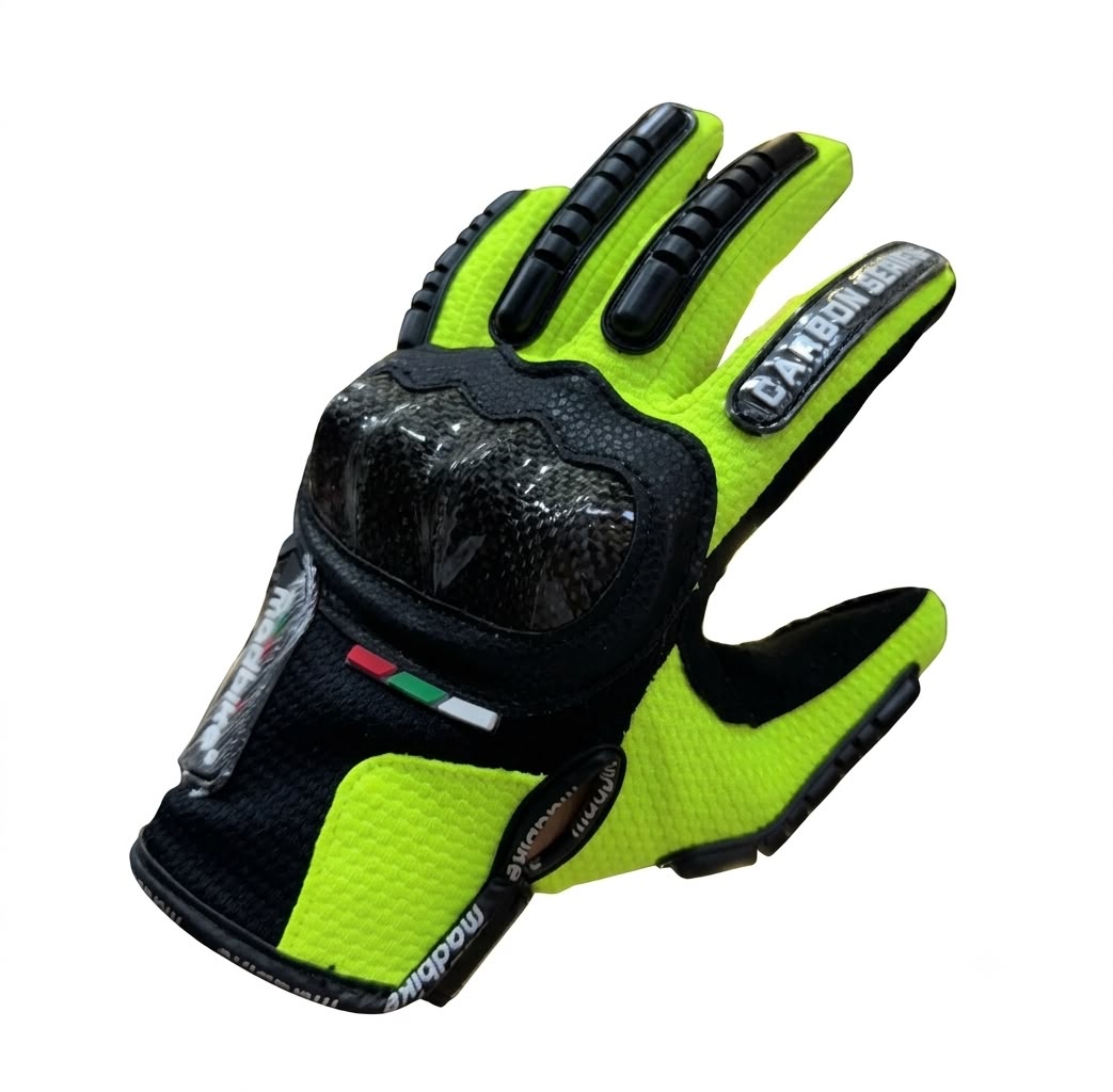 GUANTES DE PROTECCIÓN MADBIKE GREEN VOLT