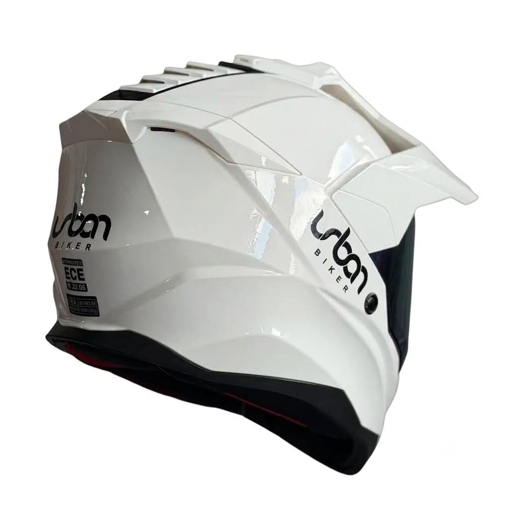 CASCO CERTIFICADO DOBLE PROPÓSITO URBAN BIKER – URBAN 89 PEARL BLAZE CON VISOR MORADO + VISOR TRANSPARENTE + PELÍCULA ANTIEMPAÑANTE - Imagen 6