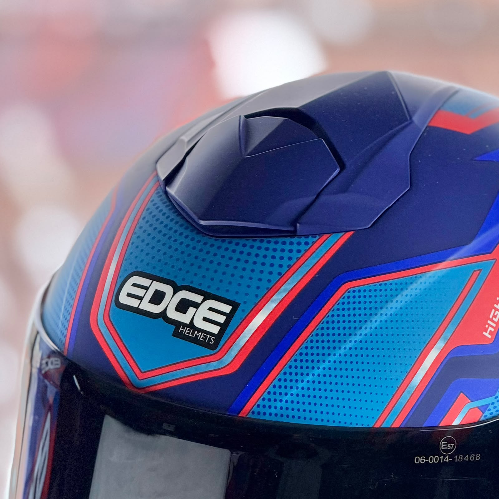 COMBO CASCO CERTIFICADO EDGE KINETIC + BLUETOOTH Y12 - Imagen 6