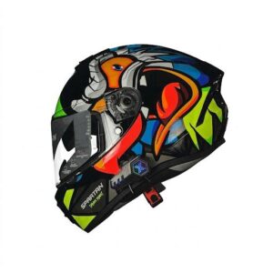 CASCO CERTIFICADO SPARTAN FURIOUS MACAW + BLUETOOTH X20