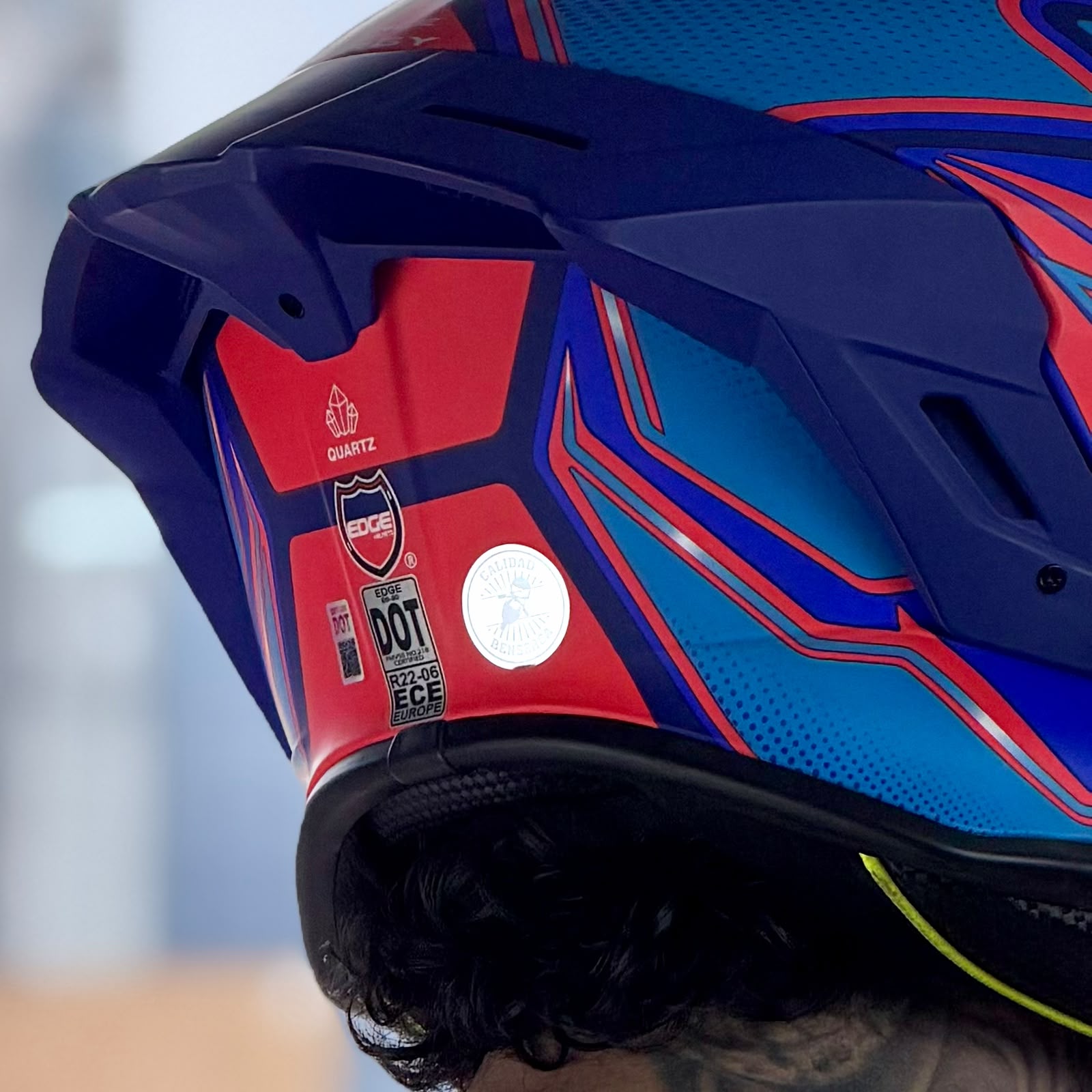 COMBO CASCO CERTIFICADO EDGE KINETIC + BLUETOOTH Y12 - Imagen 8