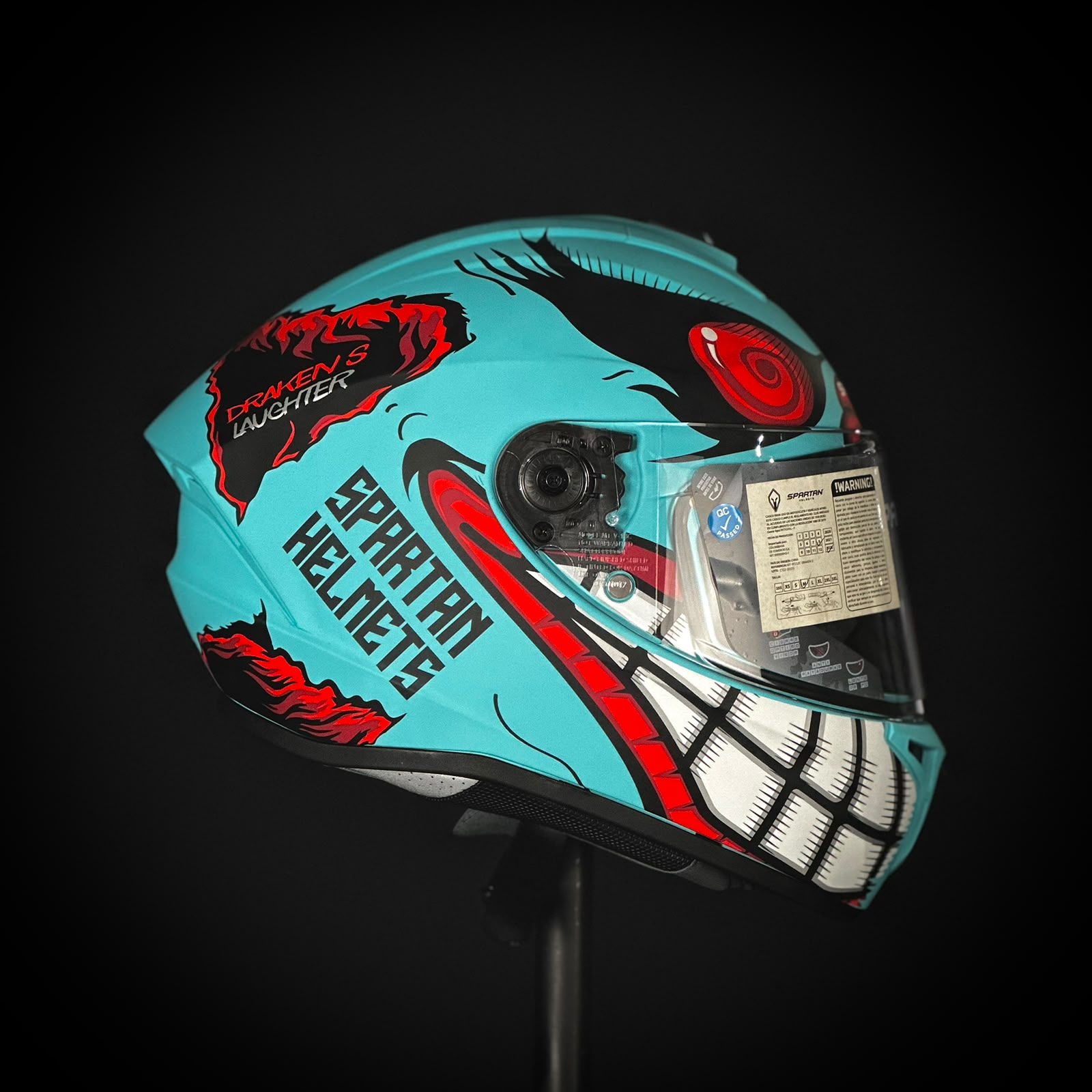 CASCO CERTIFICADO SPARTAN VENEMOUS GRIN + BLUETOOTH X20 - Imagen 2