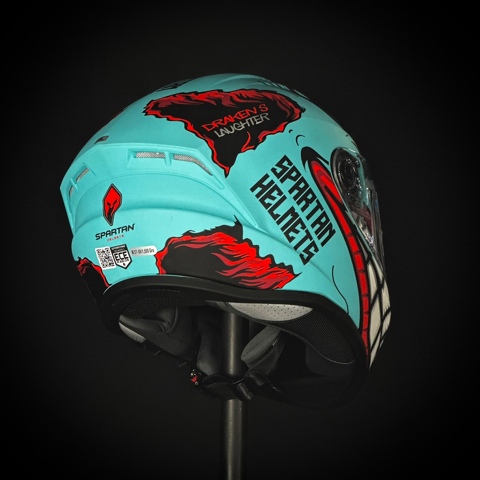CASCO CERTIFICADO SPARTAN VENEMOUS GRIN + BLUETOOTH X20 - Imagen 6