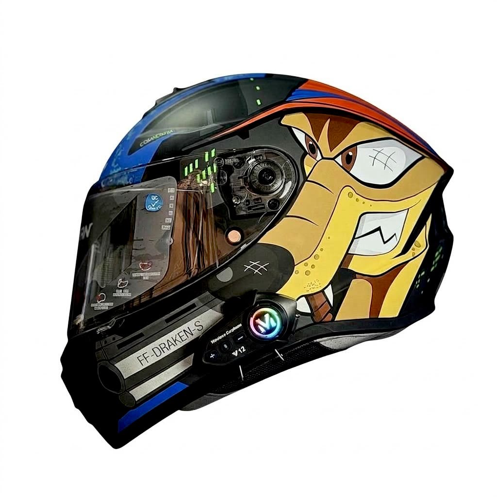 CASCO CERTIFICADO SPARTAN STREET COYOTE + BLUETOOTH Y12
