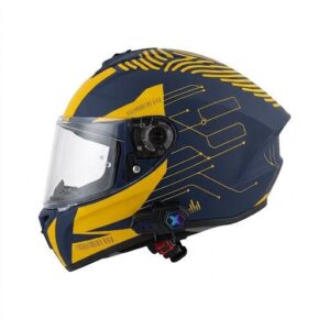 CASCO CERTIFICADO SPARTAN NEO-MATRIX BLUE + BLUETOOTH X20
